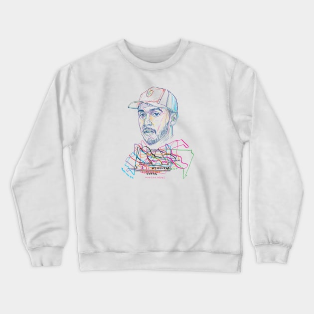 Lewis Hamilton Crewneck Sweatshirt by Mko_Shekhyan